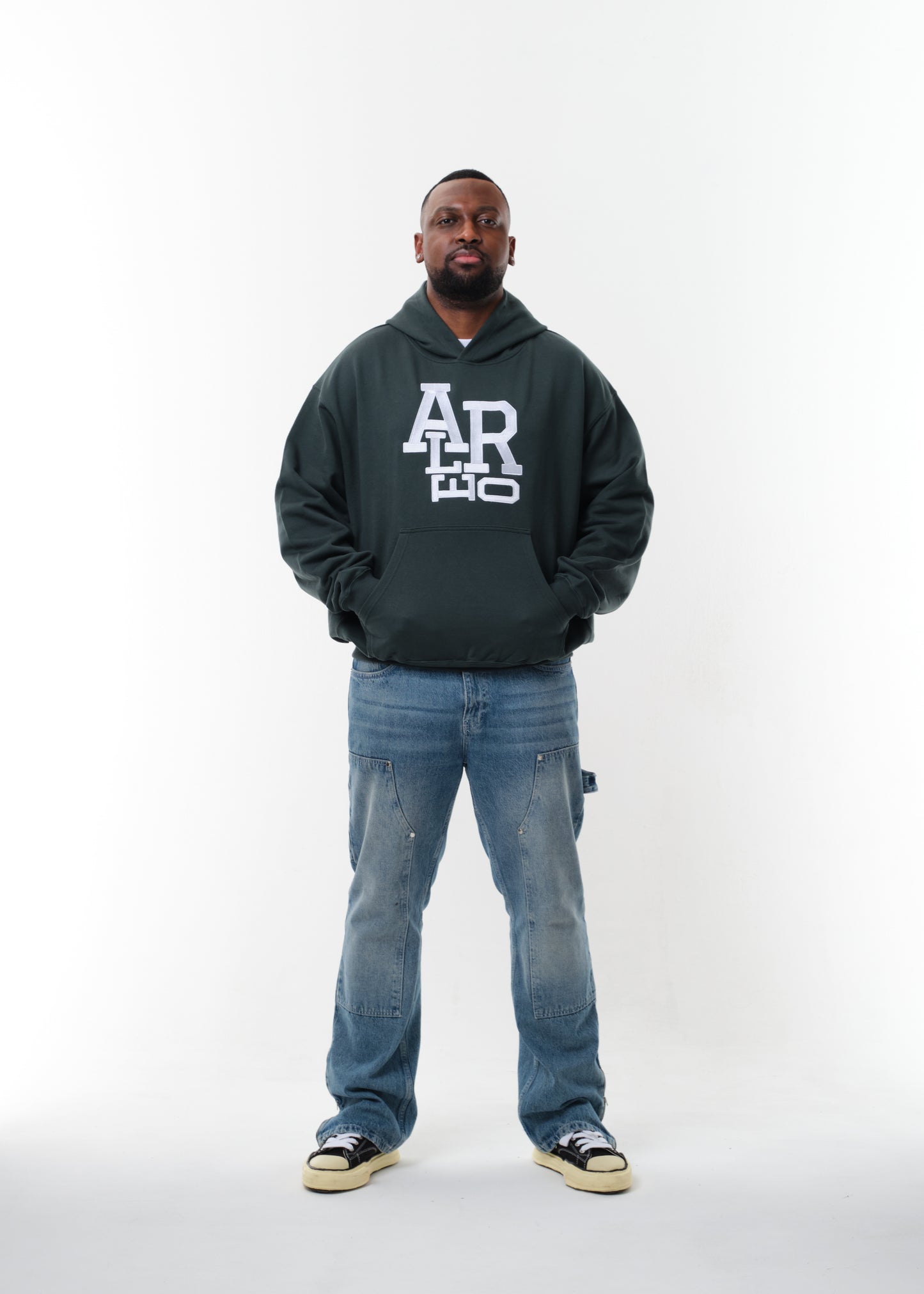 STICHET LETTERS HOODIE