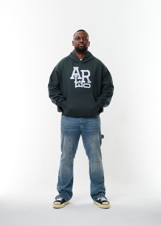 STICHET LETTERS HOODIE